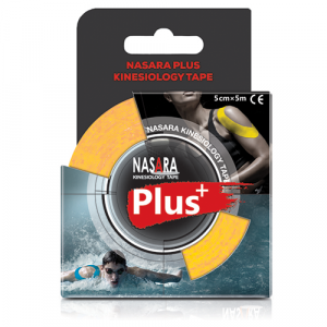 Кінезіо тейп Nasara Plus 5см x 5м