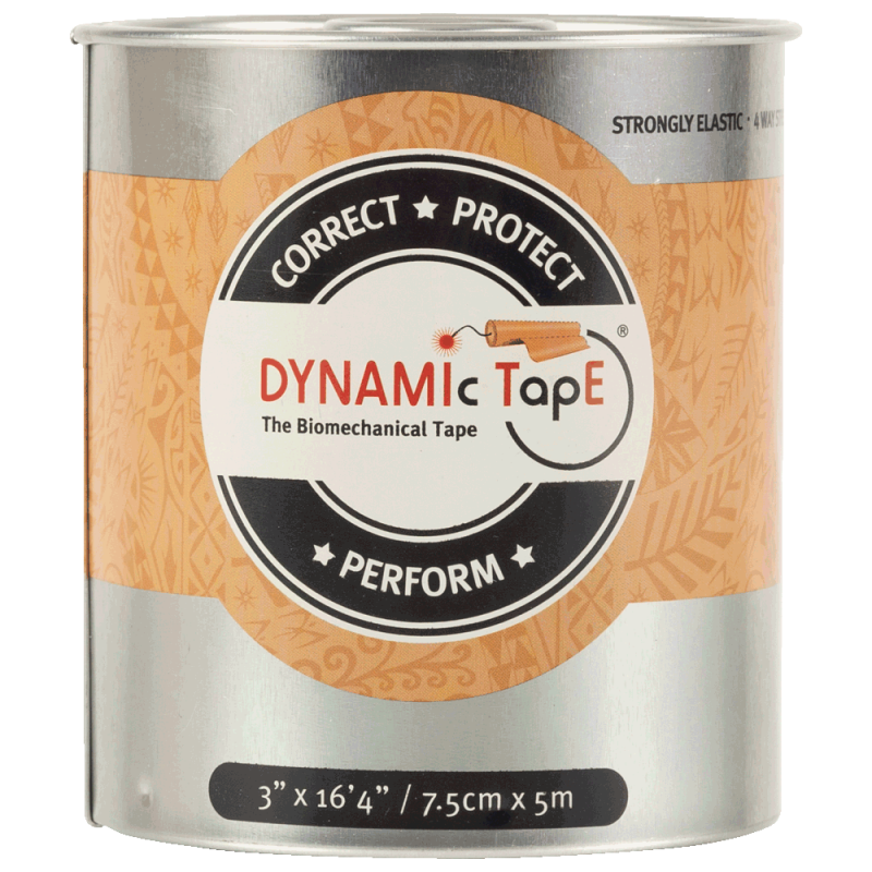 Біомеханічний тейп Dynamic Tape 7,5 см х 5 м бежевий з бежевим тату