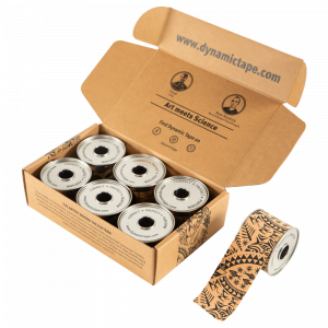 Биомеханический   тейп Dynamic Tape 6 роллов 5 см х 5 м микс цветов