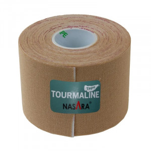 Кинезиотейп Nasara c турмалином 5 см x 5 м  микс цветов (6 шт.)