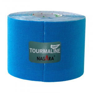 Кинезиотейп Nasara c турмалином 5 см x 5 м  микс цветов (6 шт.)