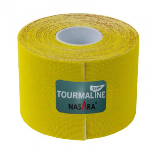 Кинезиотейп Nasara c турмалином 5 см x 5 м  микс цветов (6 шт.)