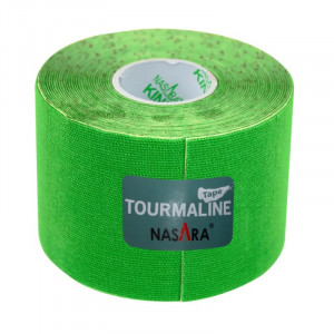 Кинезиотейп Nasara c турмалином 5 см x 5 м  микс цветов (6 шт.)
