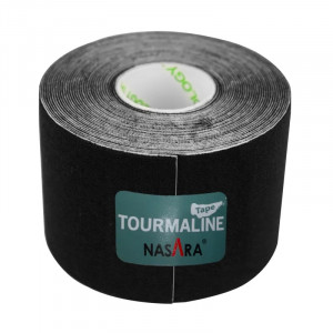 Кинезиотейп Nasara c турмалином 5 см x 5 м  микс цветов (6 шт.)