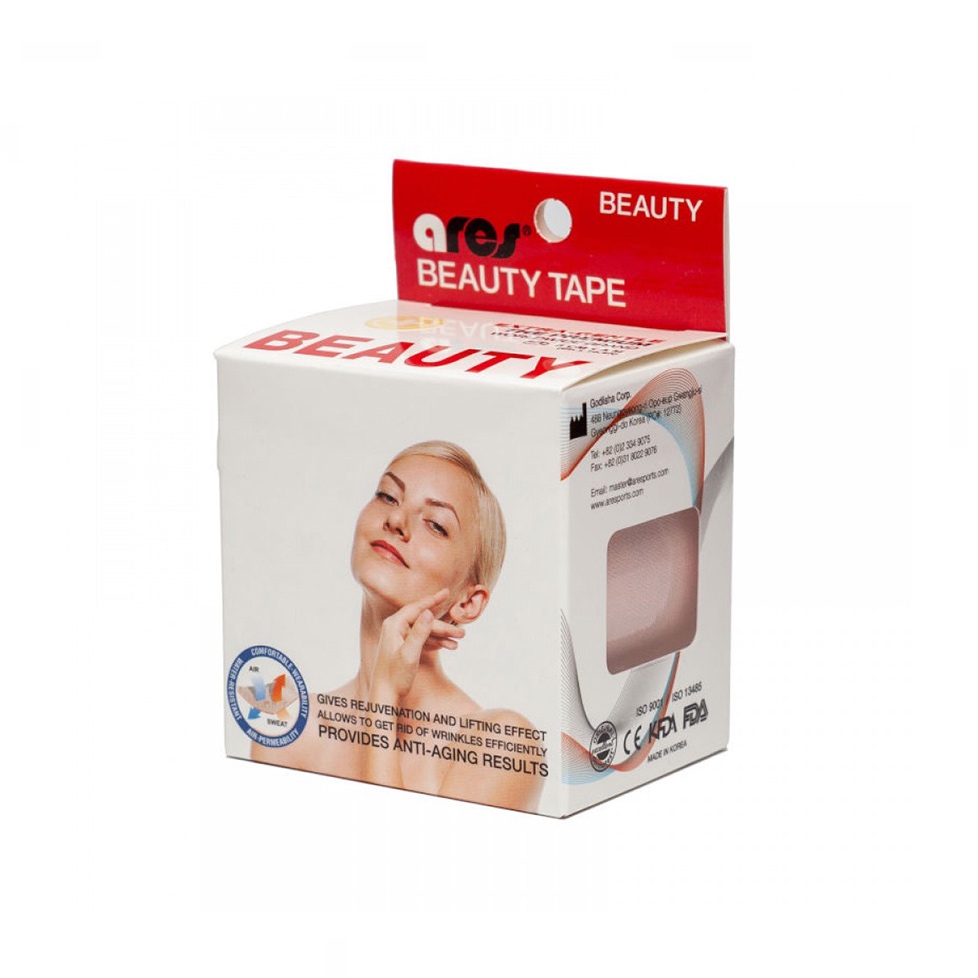 Кинезиотейп для лица  ARES BEAUTY GENTLE 5 см Х 5 м